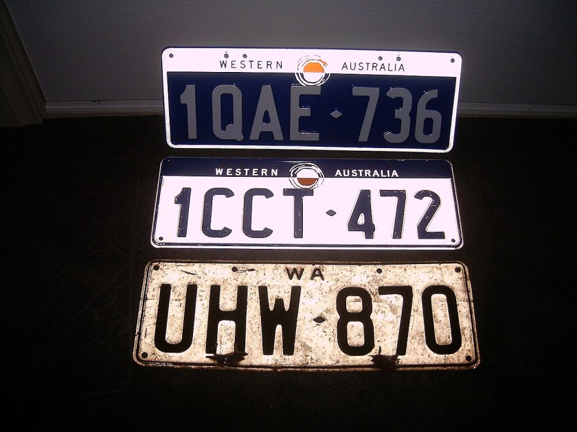 Matrícula digital en el coche